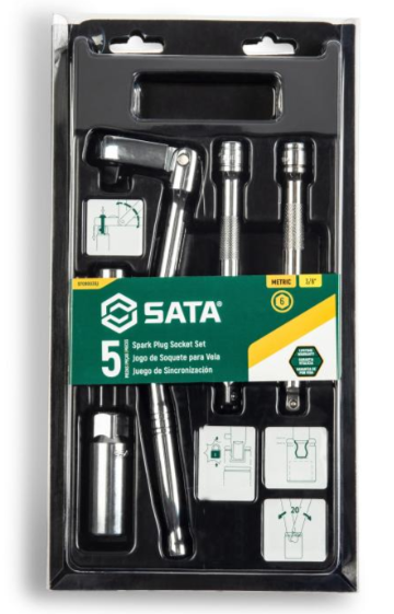 Sata 5PC. 3/8” DR. TUNE UP SET (METRIC & S.A.E.)