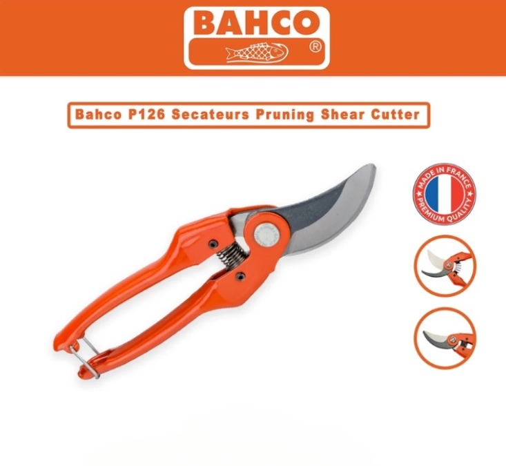 BAHCO SECATEURS PRUNING SHEAR CUTTER TRIMMER (P126-19-F / P126-22-F)
