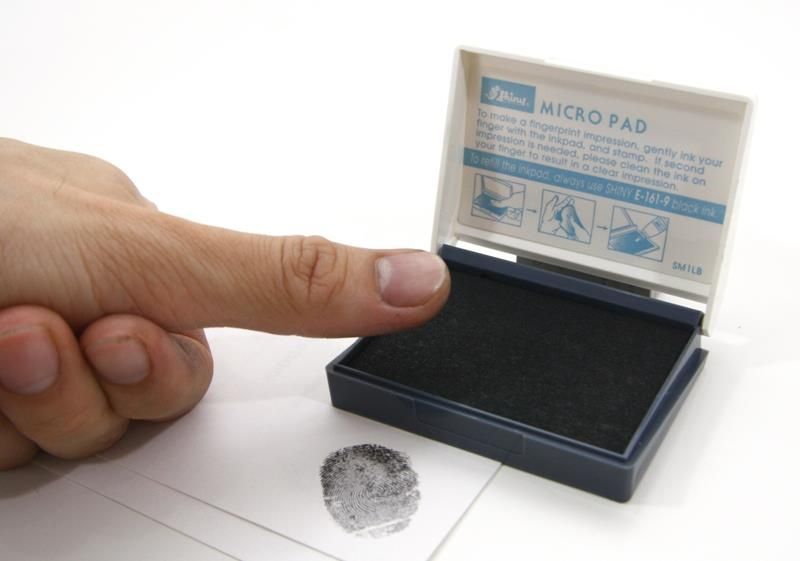 Shiny Thumbprint Micro Pad Black Ink