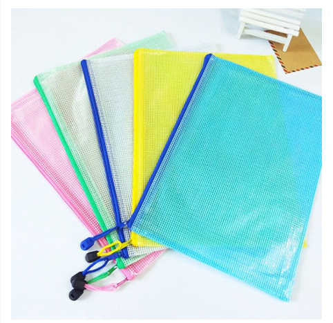 A3 Grid PVC Zipper Transparent Bag/Document File (43 x 30.5cm)