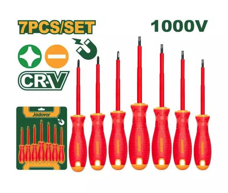 JADEVER 7 PCS INSULATED SCREWDRIVER SET JDSS7407
