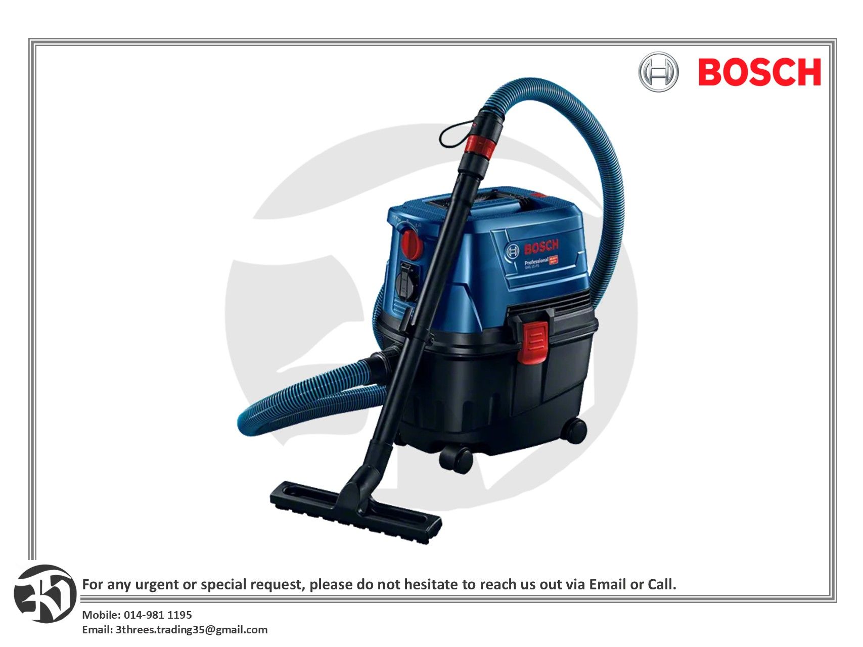 Bosch GAS 15 Professional Vacuum Wet & Dry