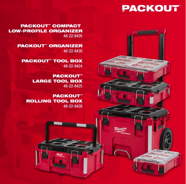 MILWAUKEE PACKOUT ™ 5P-A (5 pcs PACKOUT ™)