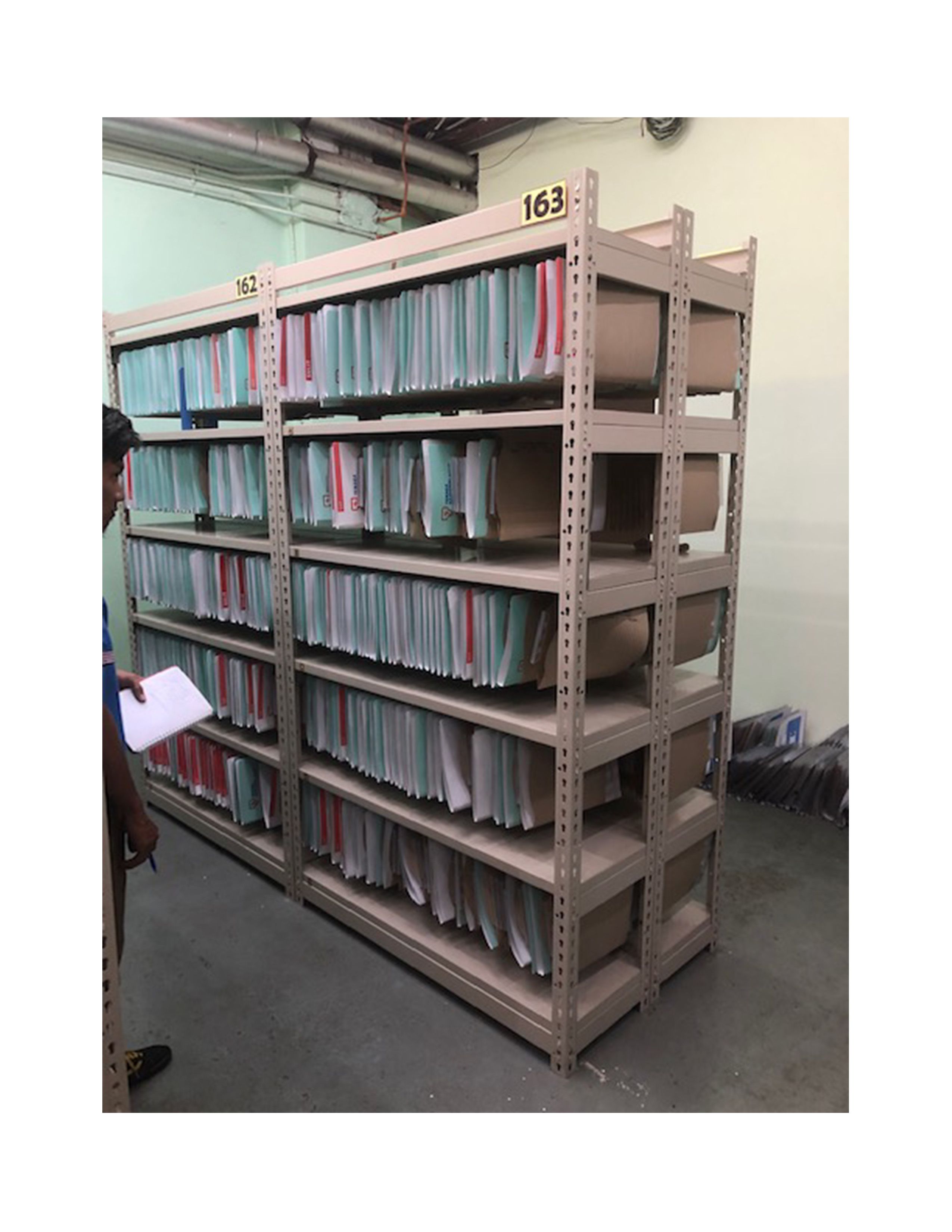 QP Boltless Rack With 6 Steel For Pocket File 84" x 48" x14"