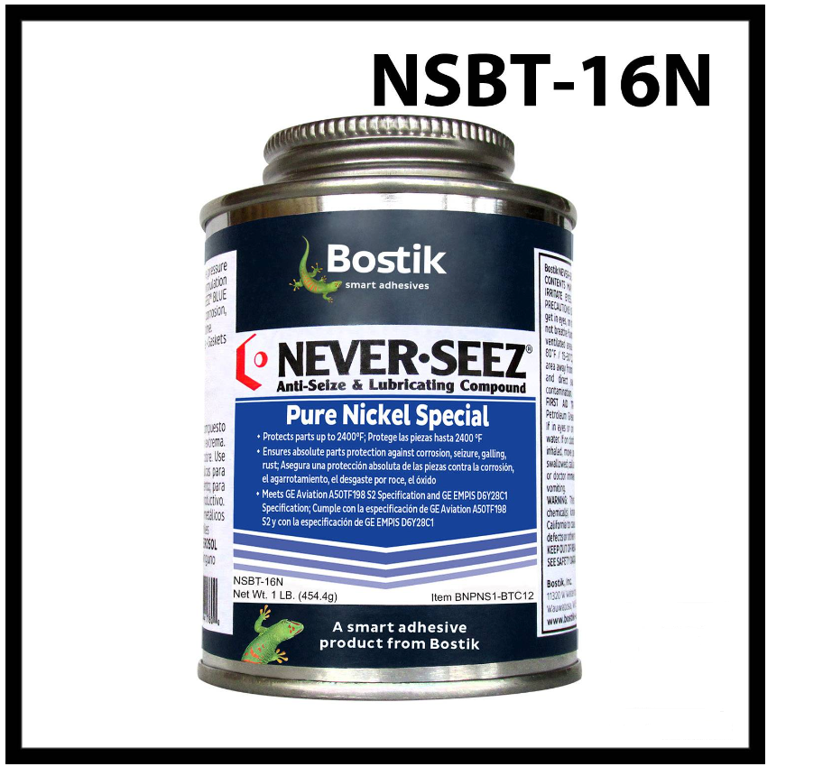 BOSTIK NEVER SEEZ PURE NICKEL SPECIAL NSBT-16N 1LB 454.4G ANTI SEIZE LUBRICATING COMPOUND