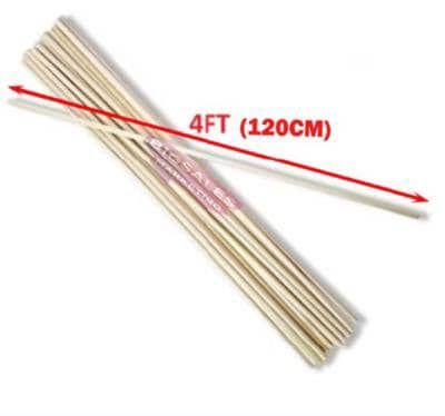 4 kaki batang kayu mop dan penyapu