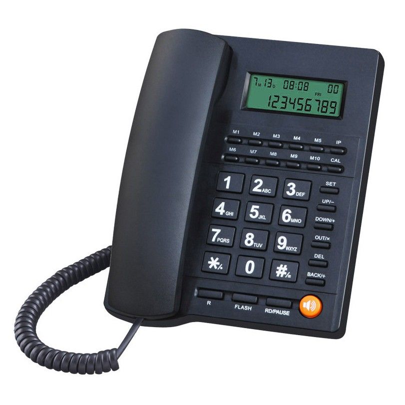 Desktop Corded Phone L019 with Caller ID & Loudspeaker Maxis TM Unifi Home Office Hotel Landline Telephone Rumah Telefon