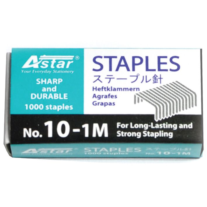 ASTAR STAPLES NO. 10-1M (1000 STAPLES)