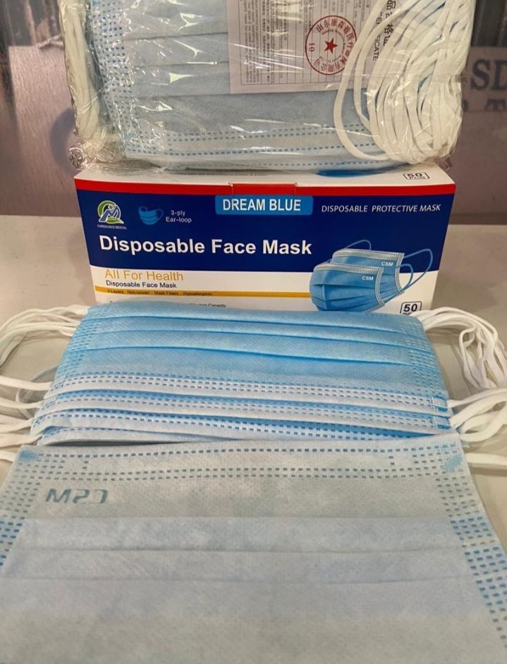 OCHA EARLOOP 3 PLY MASK (CSM) BLUE COLOR -FREE DELIVERY PENINSULAR MALAYSIA ONLY