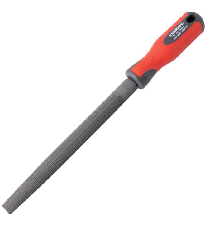 Kennedy-Pro 250mm (10") Half Round Bastard Engineers File With Handle KEN0306380K