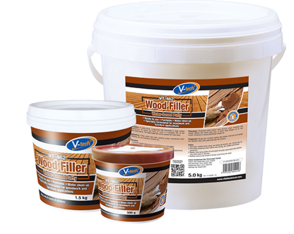 V-TECH -462 ALL PURPOSE WOOD FILLER – WATER-BASED PUTTY