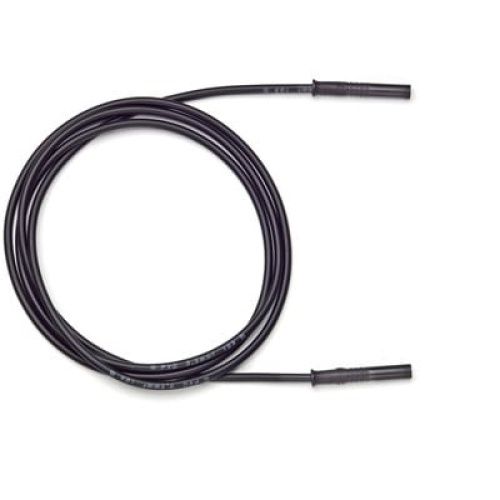 Fluke PATCH 72919-39-0 2mm Safety Sheathed Patch Cords, Pvc, 39in (100cm), (black)