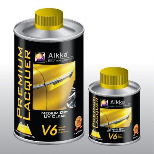 AIKKA V6 MEDIUM DRY UV 2K CLEARCOAT 4:1 NEW IMPROVED