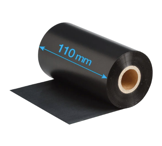 Barcode Ribbon Thermal Transfer Ribbon Wax Resin 110mm x 300m