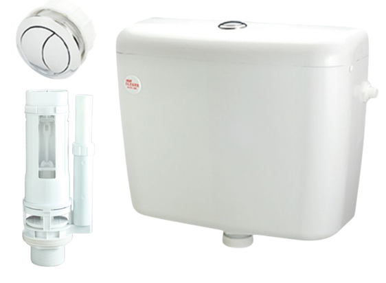 TECHPLAS 1101  ELEGEN CISTERN DOUBLE PUSH FLUSH BUTTON