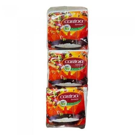 CARINA SERVIETTE 100GX6'S/PACK