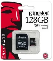 KINGSTON TF CANVAS SELECT + ADAPTER 128GB