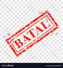 Rubber Stamp Kayu - BATAL 1CM X 5CM* FAST DELIVERY & LOCAL SUPPLIER