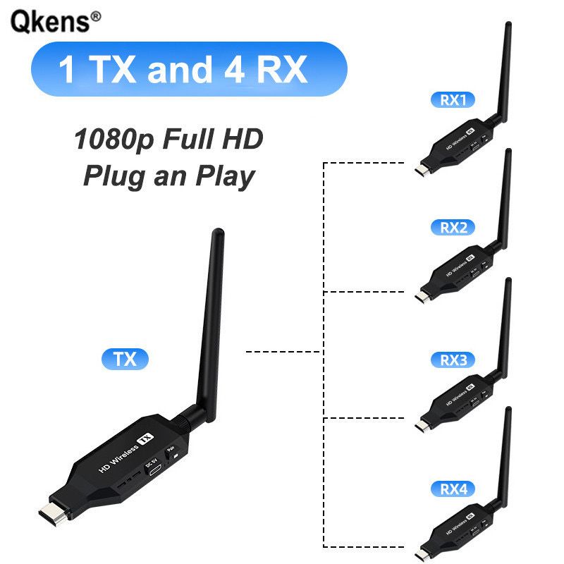 50M WIRELESS VIDEO TRANSMITER & RECEIVER 1080P