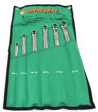 JONNESWAY 6PCS EXTRA-LONG DOUBLE RING WRENCH SET