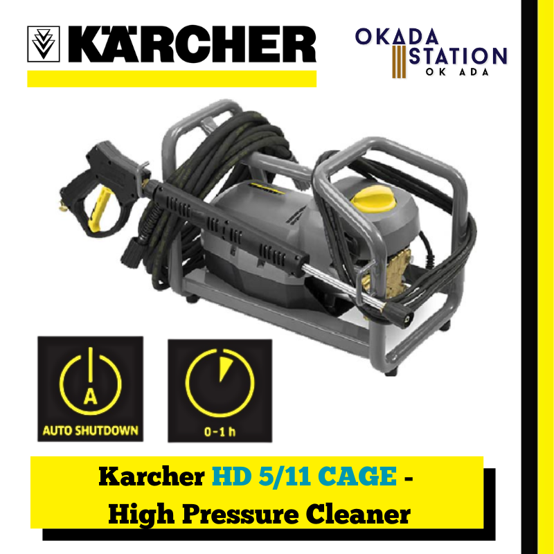 Karcher HD 5/11 CAGE - High Pressure Cleaner / WATER JET / 2200W - 160 BAR / High Pressure Washer / Cleaning Tool