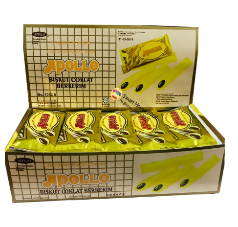 Apollo Chocolate Wafer Stick Cream (30pcs/Box)