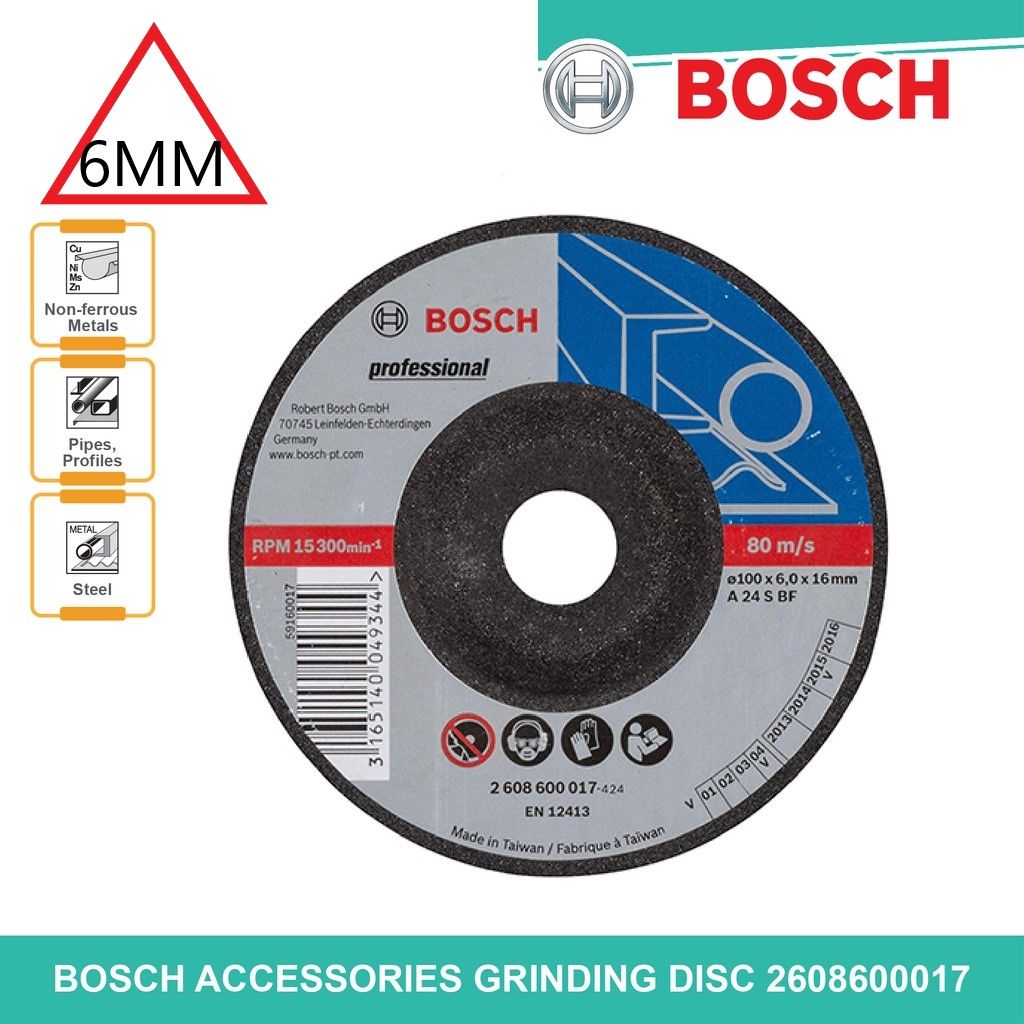 Bosch Grinding Disc [100mm X 16mm X 6mm]