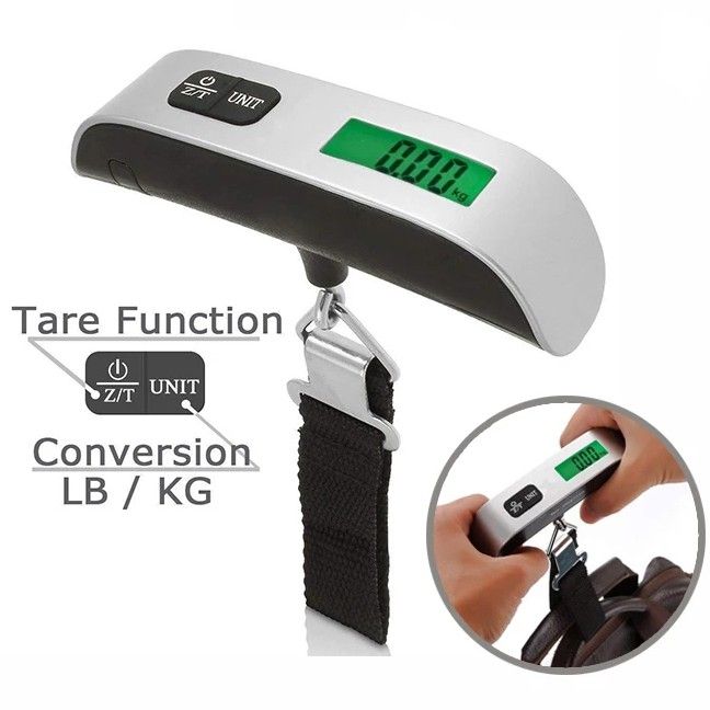 Digital LCD Electronic Luggage Scale Portable Hanging Weight Scales