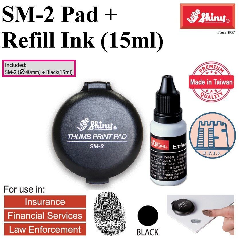 SHINY EMINENT REFILL INK E161-9 BLACK INK