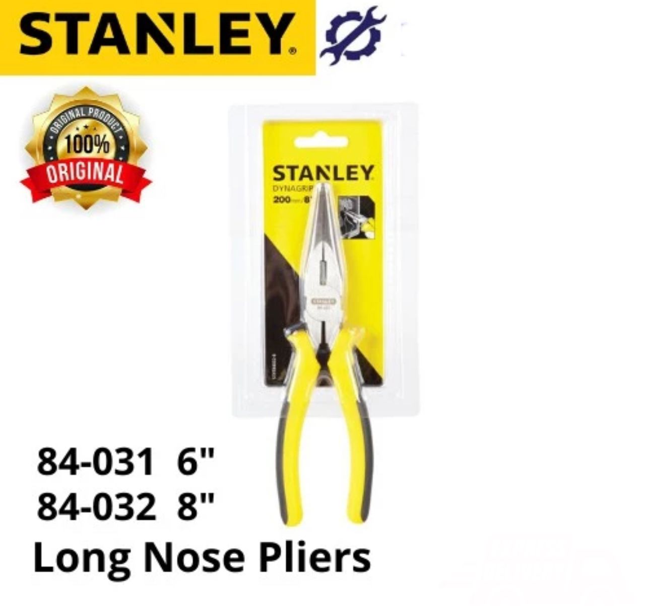 Stanley 6" or 8" Long Nose Pliers 84031/84032