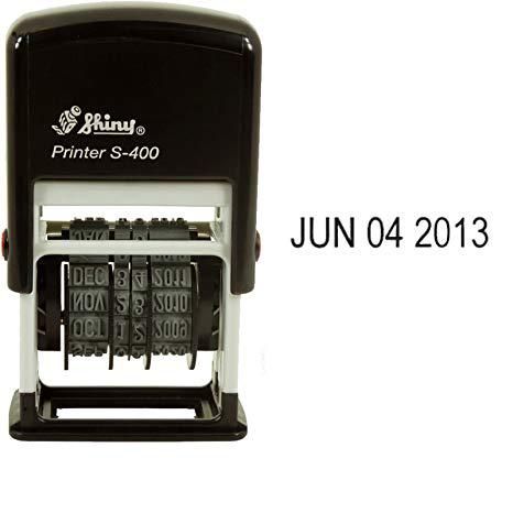 SHINY S-400 SELF INKING DATE STAMP /Shiny /S-400 /Self Inking Date Stamp /Chop /SHINY S-400