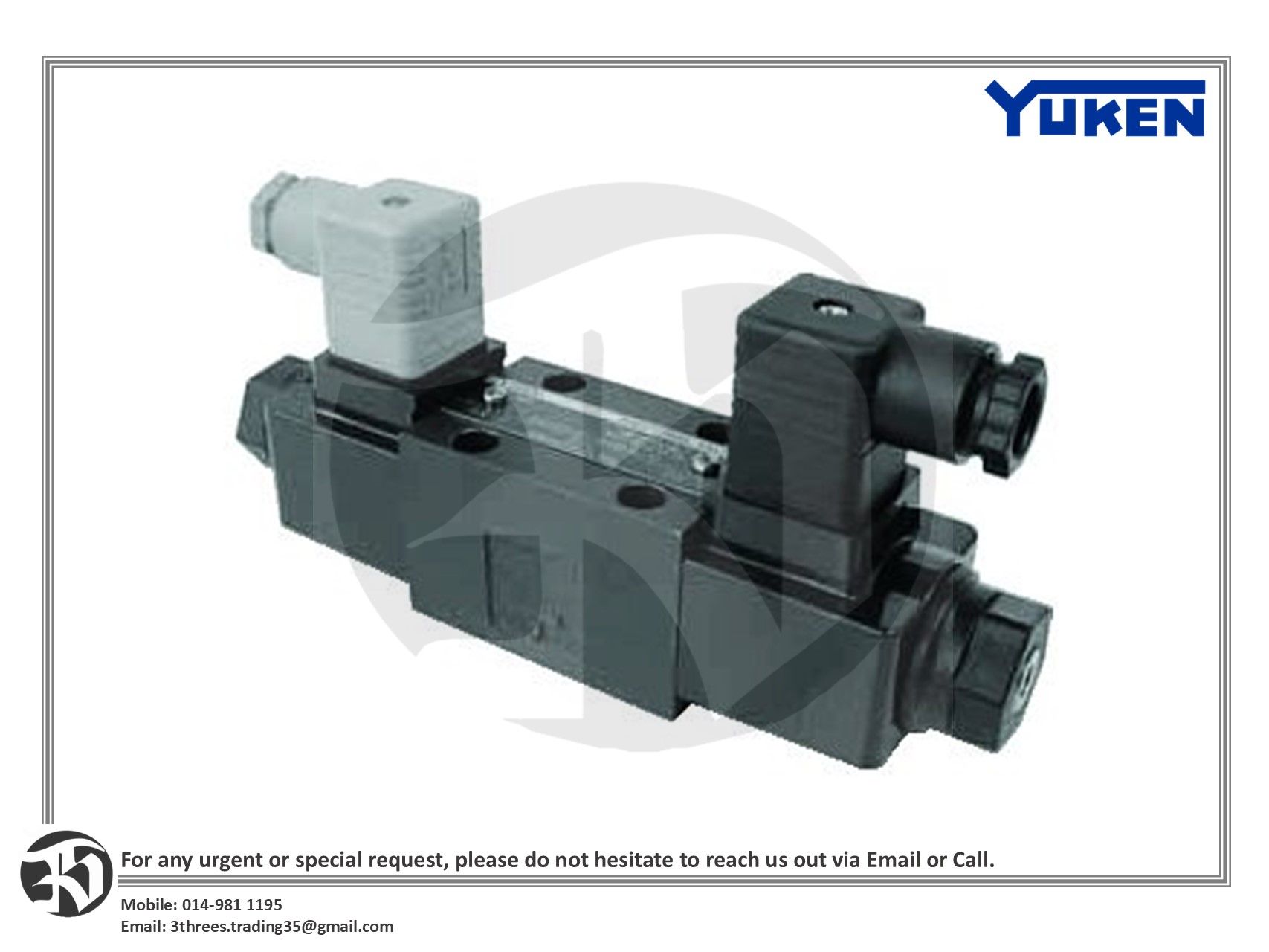 Yuken Solenoid Directional Valve DSG-01-3C2-A110-N1-51T