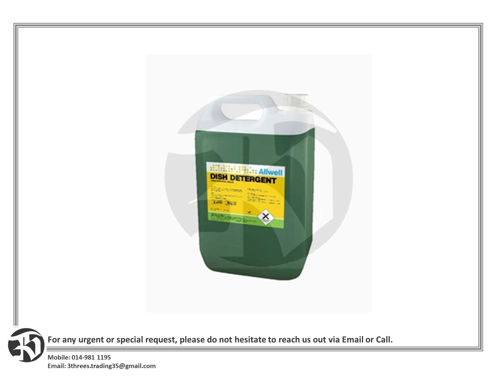 Dish Detergent 10 Liter