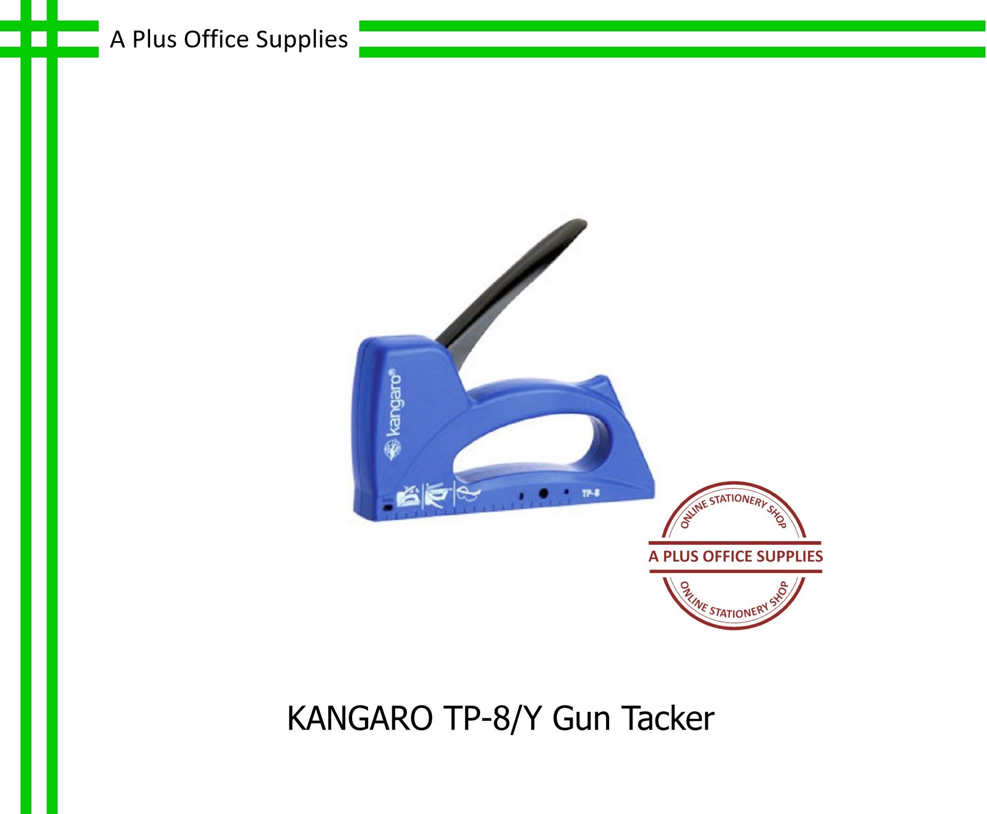 KANGARO TP-8/Y Gun Tacker / Stapler Tembak