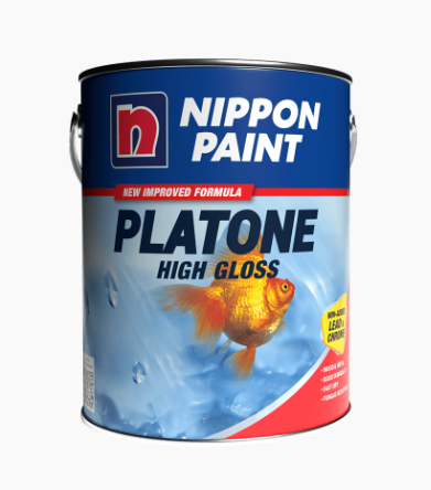 NIPPON PAINT 5L NIPPON PAINT Platone High Gloss Wood Metal Oil Based Interior Exterior