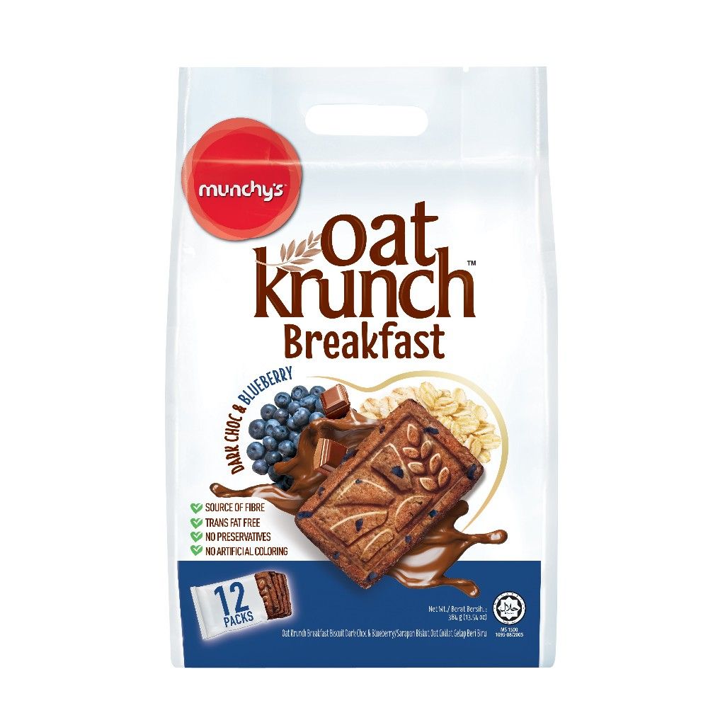 (Loose Pack) Oat Breakfast Dark Choc With Blueberry 384 g