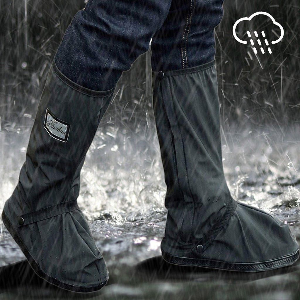 OK Anti-slip Waterproof Rain Boot Shoes Cover Overshoes with Elastic String