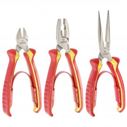 FACOM *FACOM VE.A4 3 PIECE 1000V PLIERS SET VDE Approved