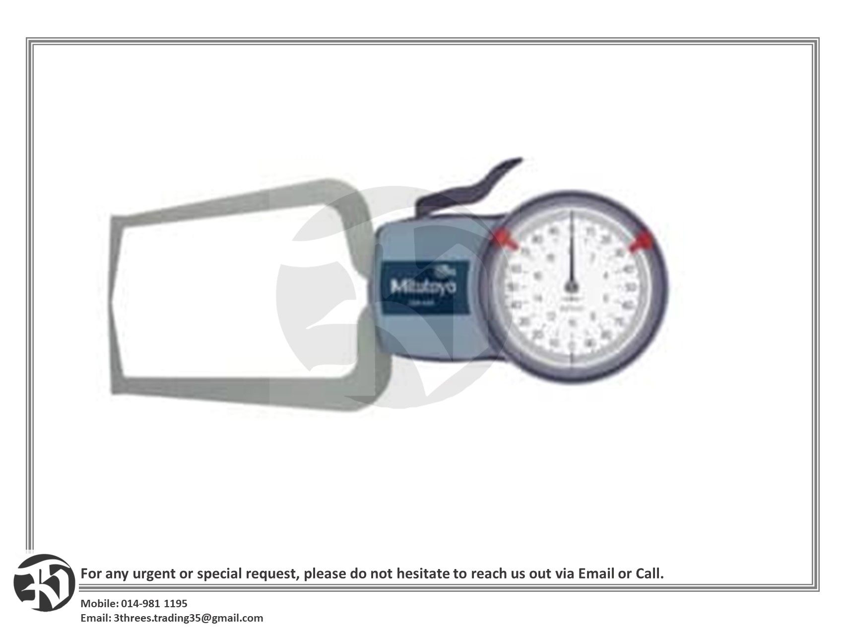 Mitutoyo 209-405 External Dial Caliper Gage