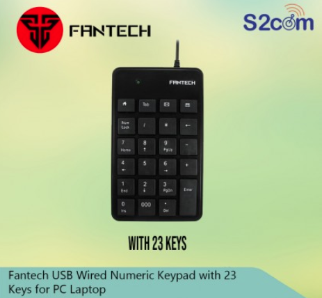 Fantech USB Wired Numeric Keypad With 23 Keys For PC Laptop ( FTK-801)