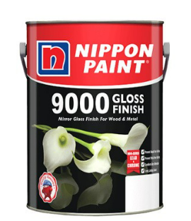 5L Nippon Paint 9000 Gloss Finish - 1144 BLACK