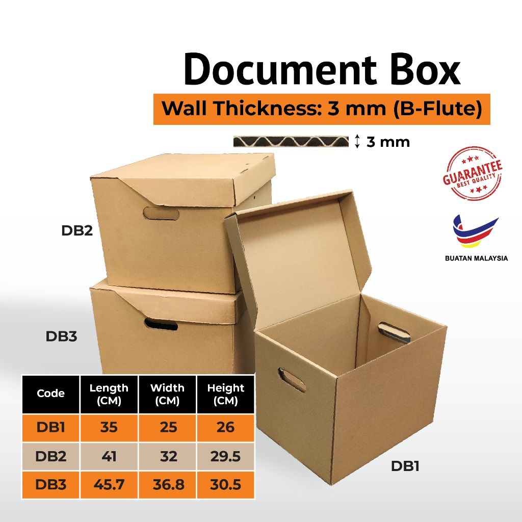 OEM Brown Cardboard/self Folding Box with Handle