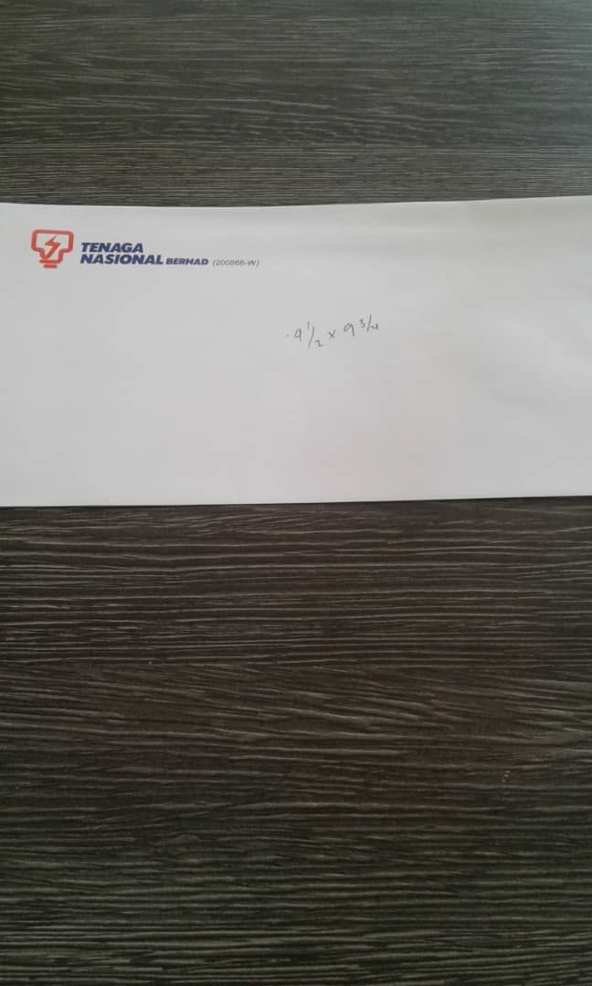 Envelope 114 x 248