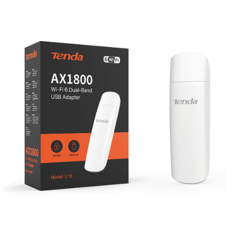 Tenda U18 AX1800 Wi-Fi 6 Dual Band USB Adapter