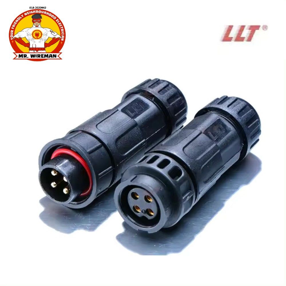 LTT 250V 15A M19 4Pin Wire Waterproof Cable Connector