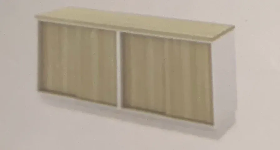 DUAL SLIDING DOOR LOW CABINET 1