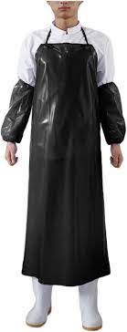 PVC black long apron 53" x 32" water proof