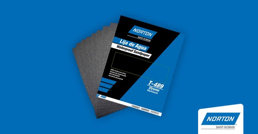 *Norton Waterproof Sheets P100 Grit Fine Sanding Sheet, 280mm x 230mm [50s]
