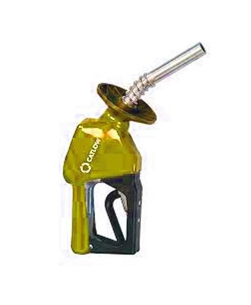 Auto Nozzle, Gasoline with Full Yellow Cover & Splash Shield