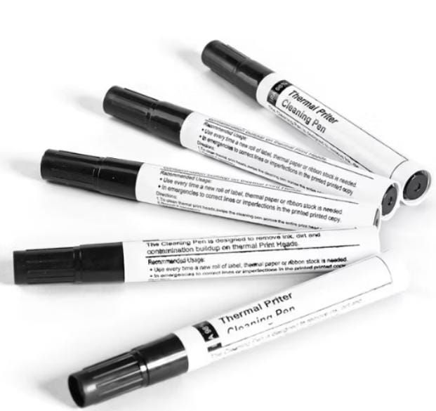 Thermal print head cleaning pen